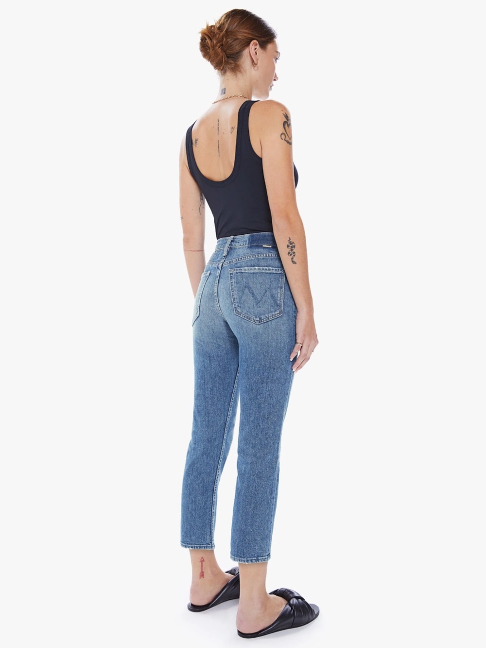 MOTHER Superior The Tomcat" in Kneeling On Stones straight leg jeans